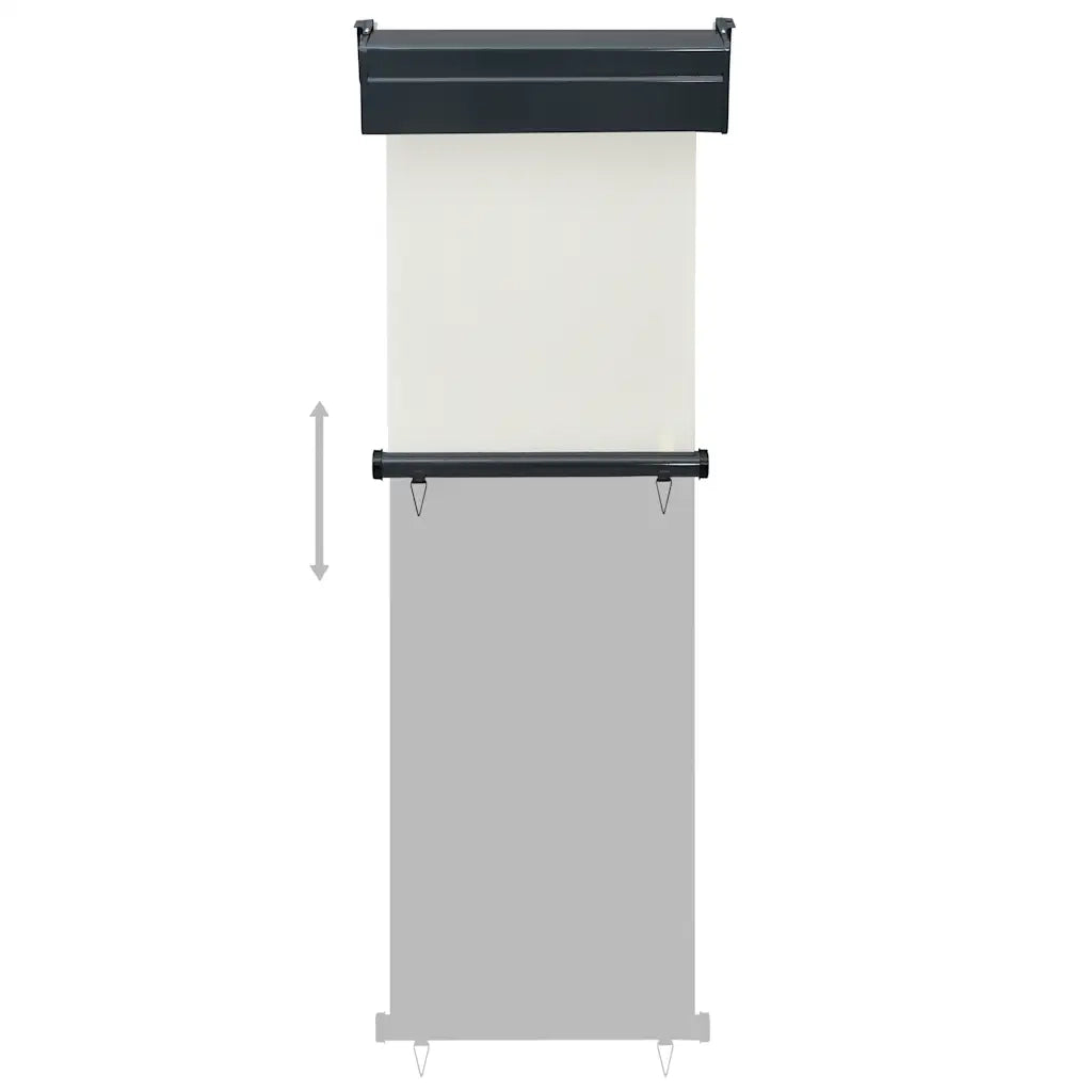 Tenda da Sole | Tenda laterale | Tendalino Laterale per Balcone 65x250 cm Crema