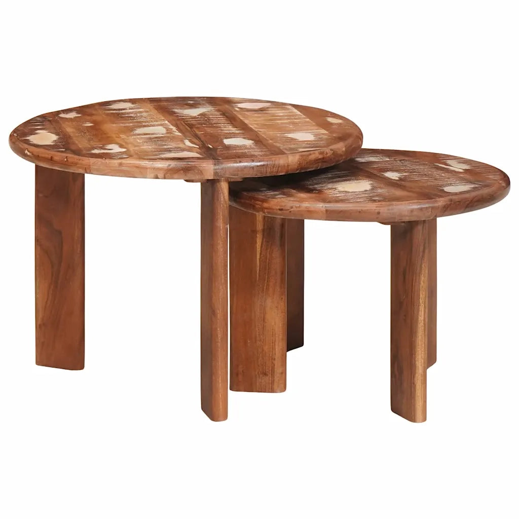 Tavoli da Caffè Nido 2 pcs Multicolore Legno massello riciclato 4104649
