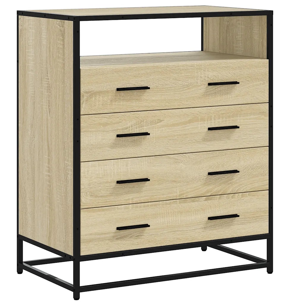 Cassettiera Rovere Sonoma 70x41x83,5 cm in Legno Multistrato CFW8805887