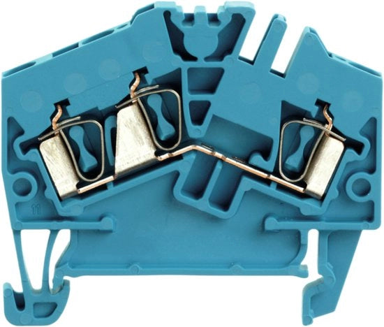 Raccordo a 3 conduttori 2,5mm blu a 100 pezzi (1706040000)