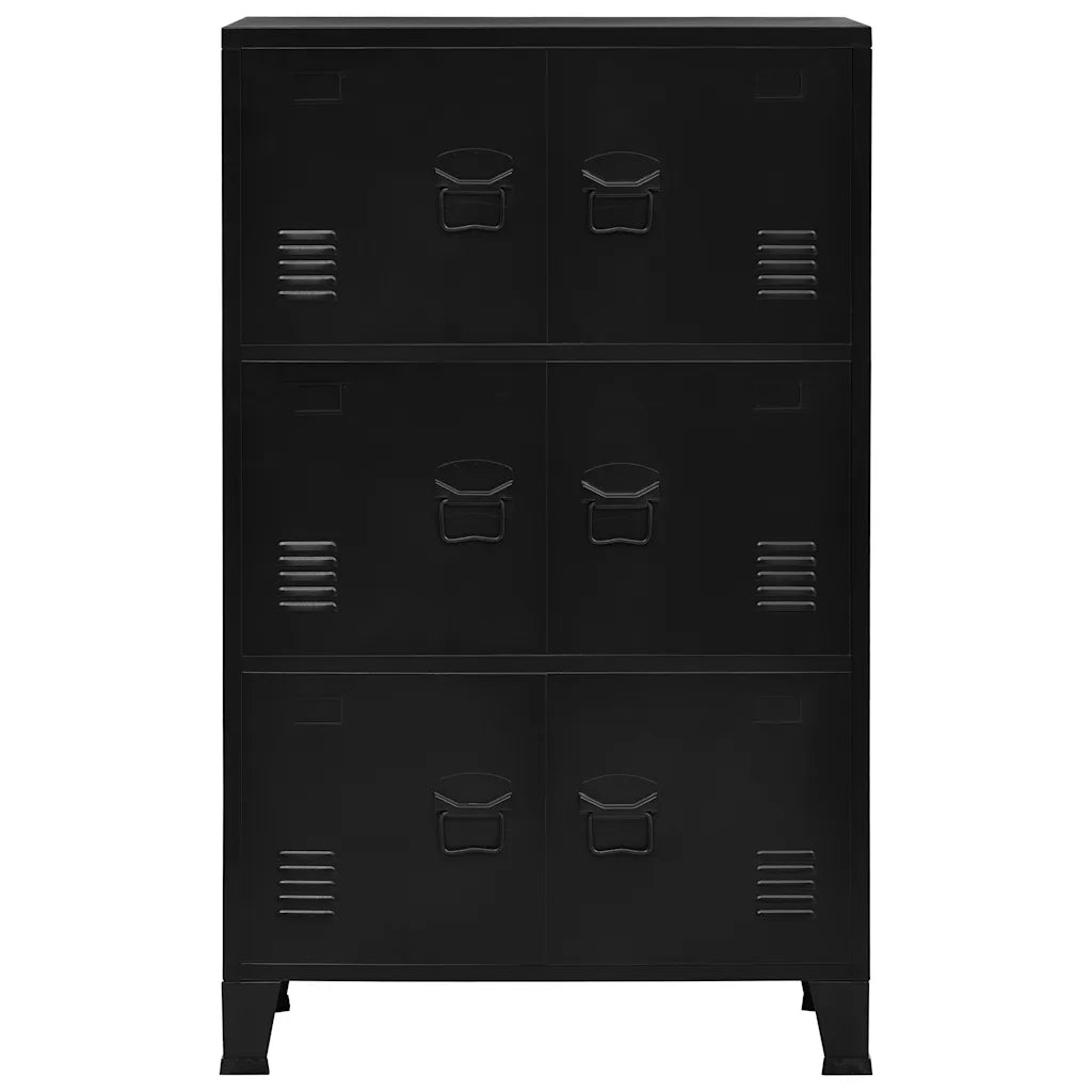 Armadio Classificatore Industriale Nero 75x40x120 cm in Acciaio  cod mxl 67498