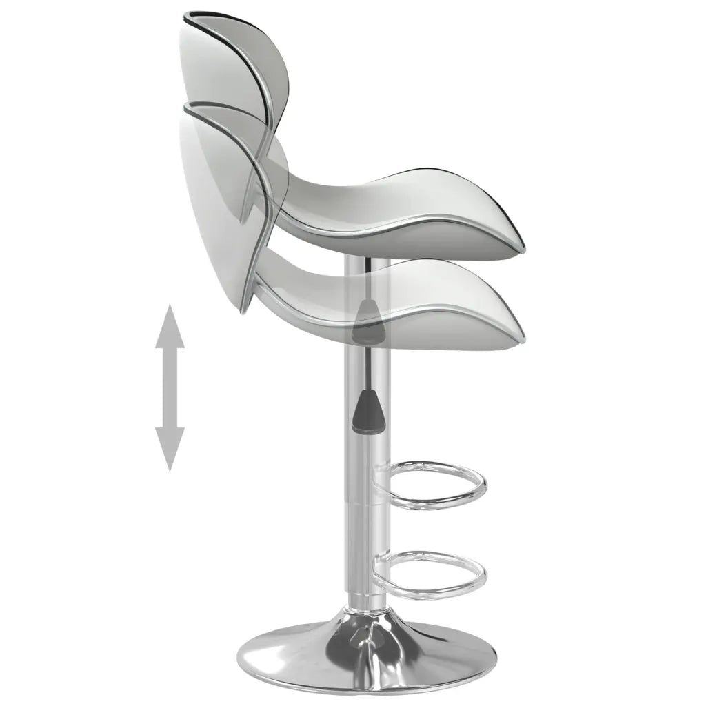Sgabello da Bar Bianco in Similpelle cod mxl 57306
