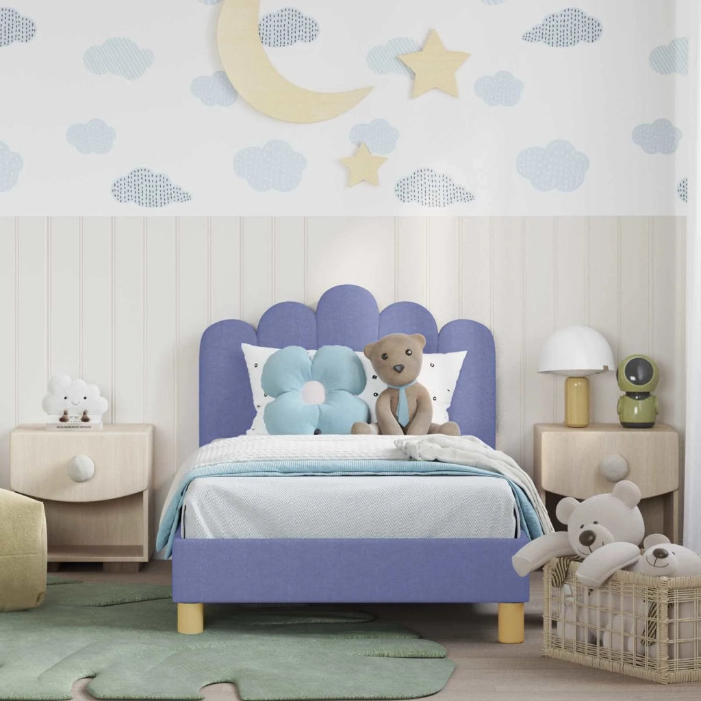 Struttura letto bambini con testata Blu jeans 80 x 160 cm 42011048