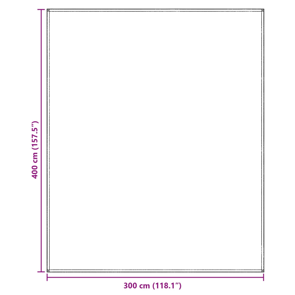 Accessorio per Tende Blu-grigio Poliestere 300 x 400 cm