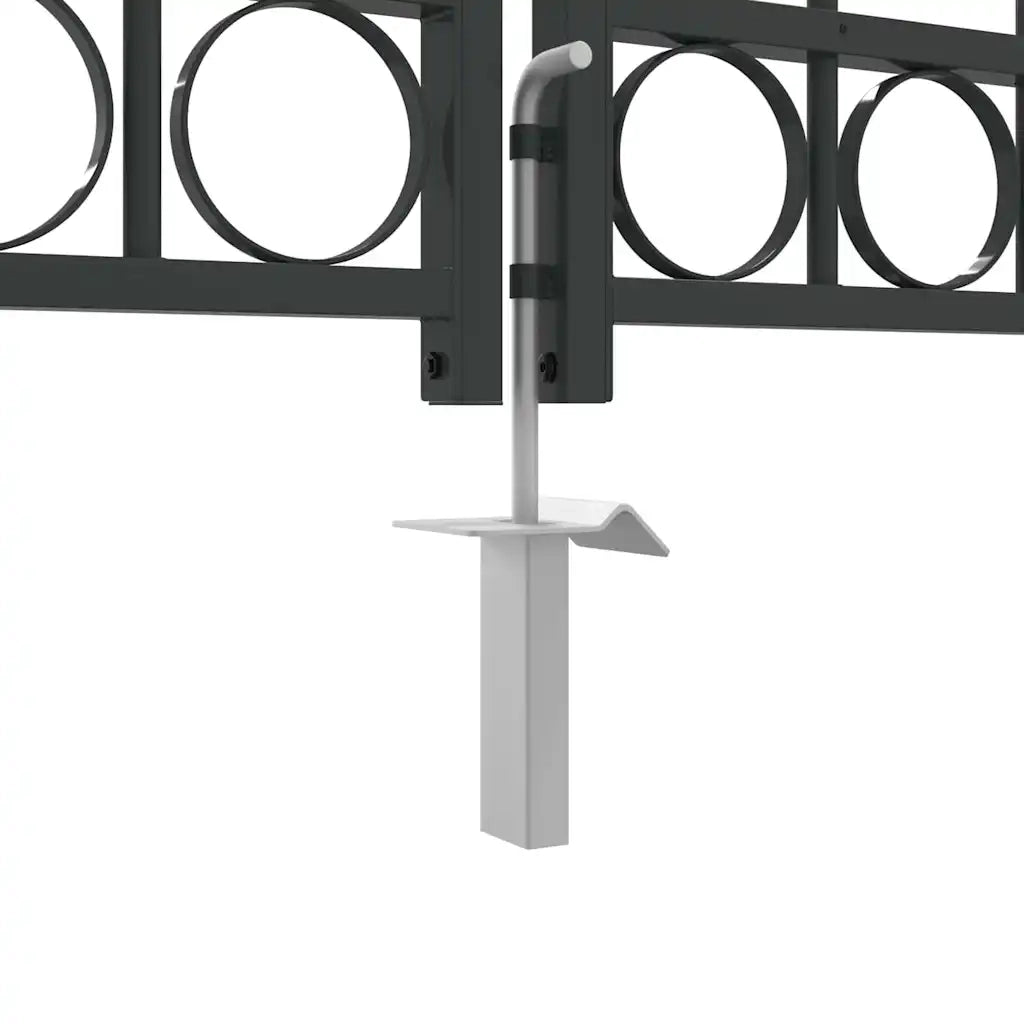 Cancello per recinzione ASSEN 301 x 175,5 cm Acciaio Grigio CFW7656782
