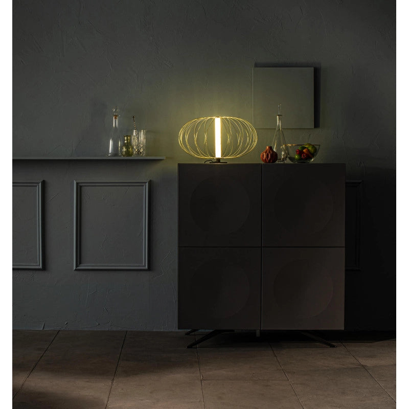 Lampada da tavolo LED Mizar 50cm X 50cm H 29cm Stones