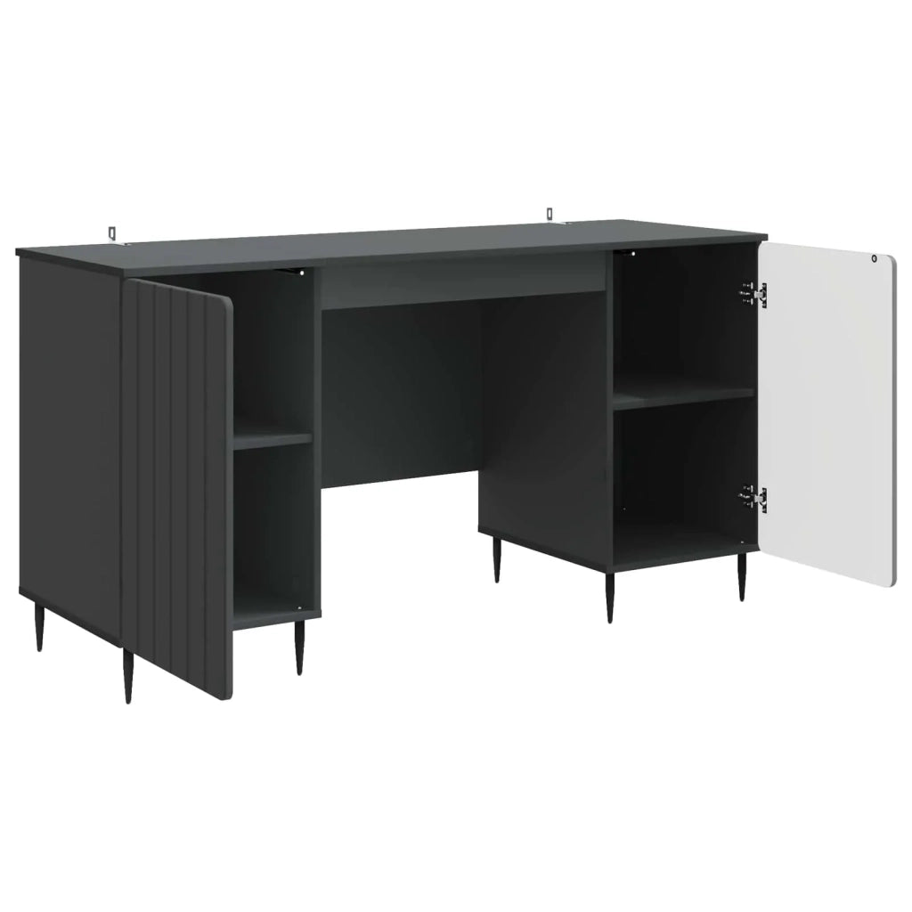 Scrivania Nero 142,5 x 50 x 75 cm Legno ingegnerizzato 3414586