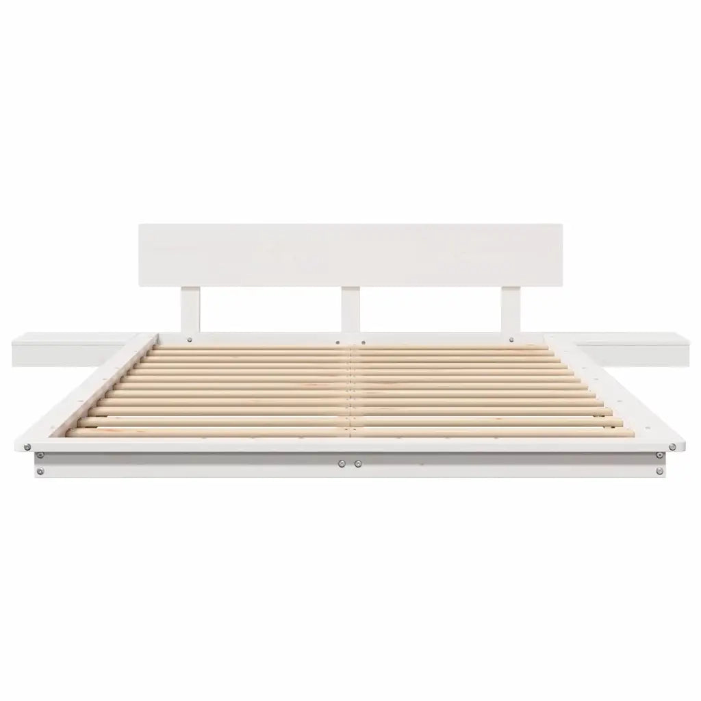 Struttura del letto Bianco 120 x 200 cm legno