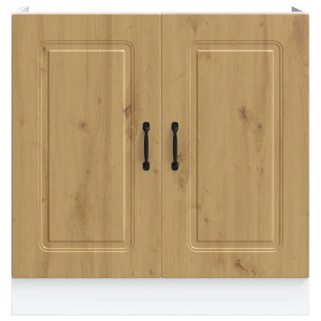 Mobile base lavello Kalmar Rovere Artigianale 80x46x81,5 cm 853456