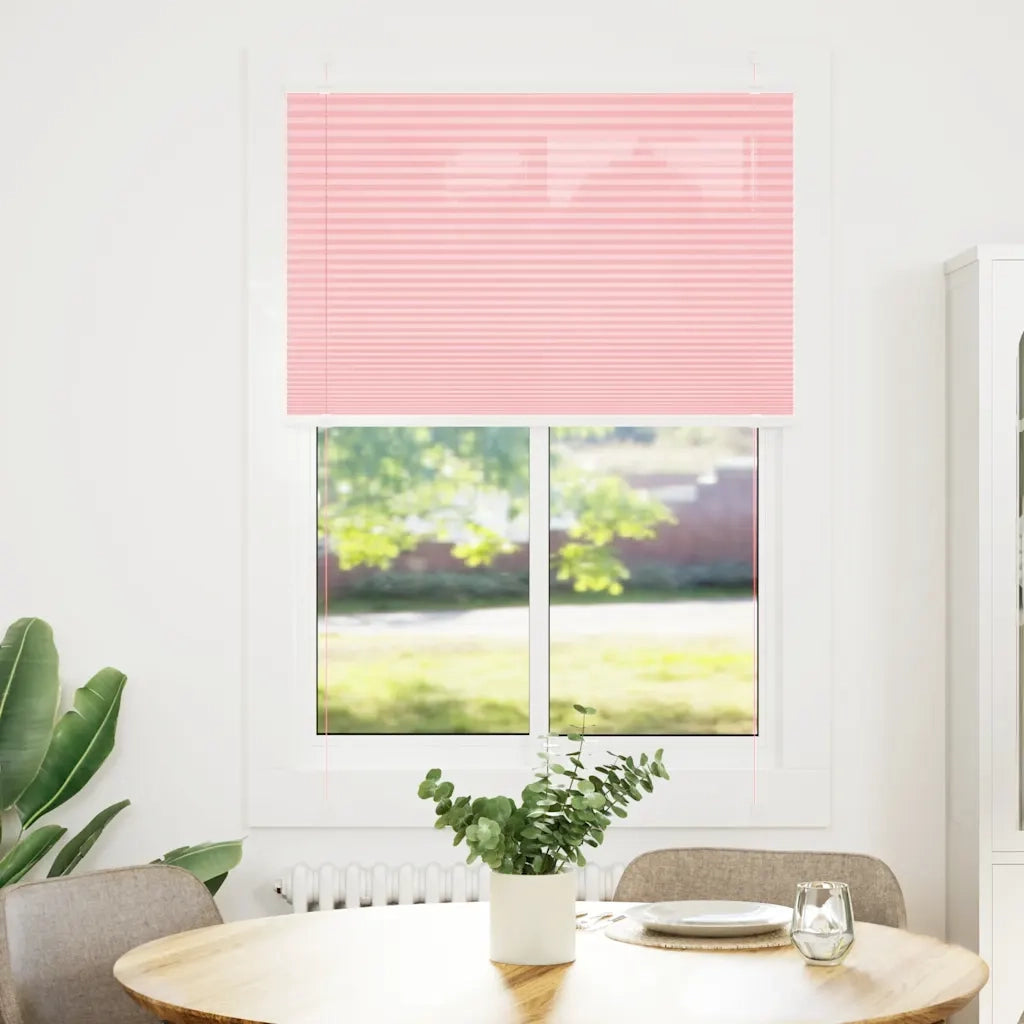 Tenda Plissettata | Tenda pliss¨¨ Rosa 90x100 cm Larghezza Tessuto 89,4 cm