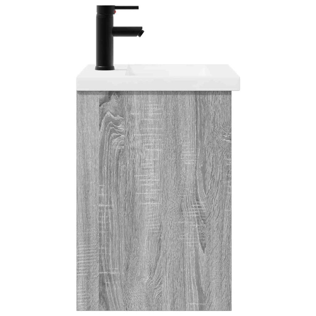 Mobile bagno con rubinetto Sonoma grigio 42 x 40 x 74,5 cm