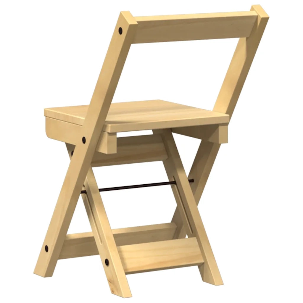 Sedie da Pranzo Pieghevoli 4 pz Corona Cera in Legno di Pino