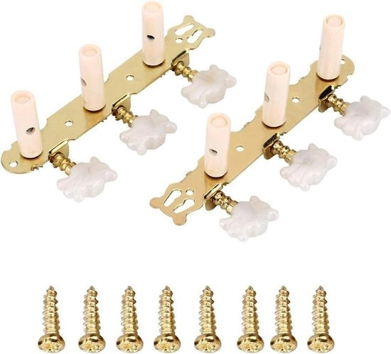 Set di meccanismi di chitarra classici da 2 - chiavi a stella per ottimale prestazione di accordatura