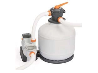 POMPA CON FILTRO A SABBIA art.58486 FLOWCLEAR PORTATA 11.355 LITRI  per piscine fino a lt.66.600 ()    BESTWAY