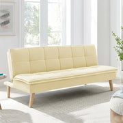 Divano letto Lunaria 3 posti colore crema design moderno 182x88x80H