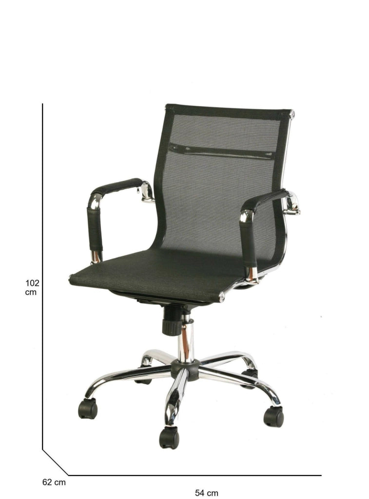 Poltrona da Ufficio Bunburyy\, Sedia con Ruote Regolabile, Grigio