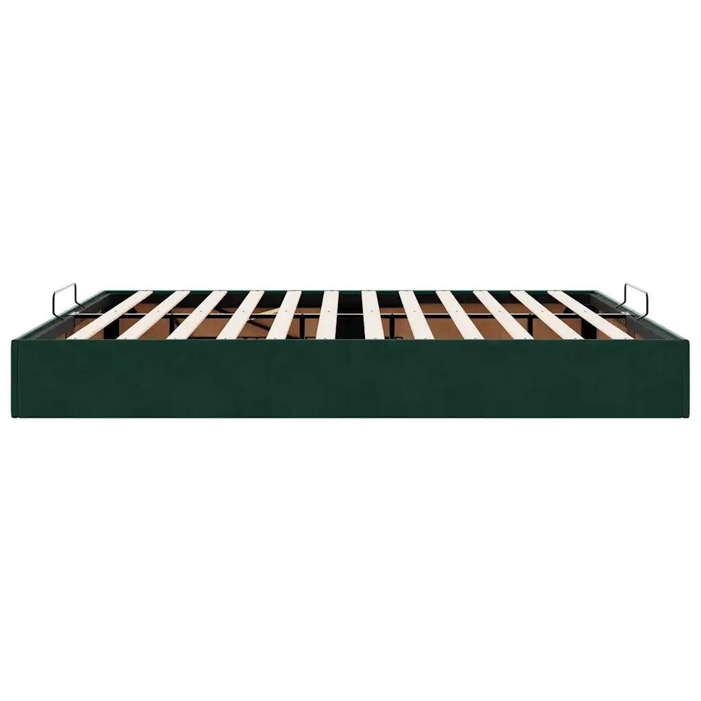 Struttura Letto Pouf senza Materasso 160x200 cm in Velluto 3310976