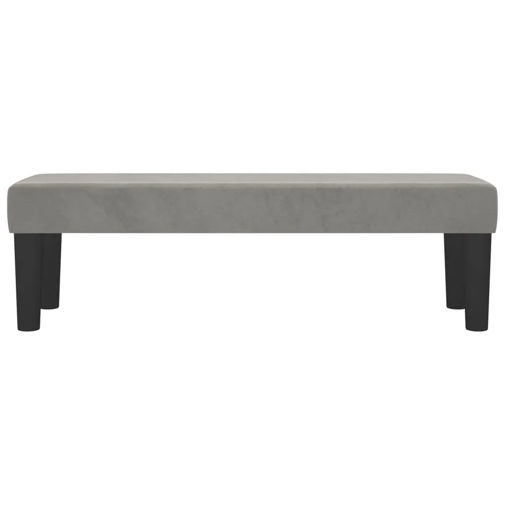 Panca Grigio Chiaro 100x30x30 cm in Velluto CFW2191030