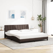 Giroletto senza Materasso Hanko Marrone Scuro 180x200 cm Tessuto 3310478