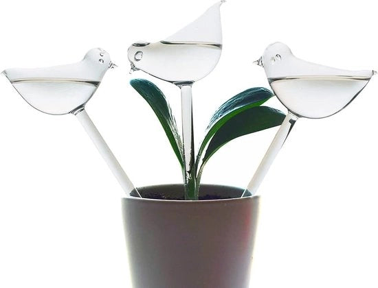 Spieghi d'acqua autoirriganti - confezione da 3 lampade autoirriganti per piante - forma uccello autoirrigazione per piante da interni ed esterni