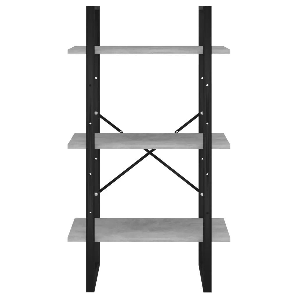 Scaffale Grigio Cemento 60x30x105 cm in Legno Multistrato 806511