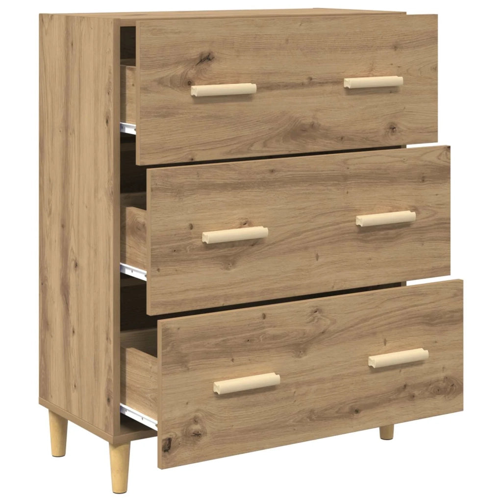 Credenza Rovere artigianale 69,5 x 34 x 90 cm Legno multistrato 880635