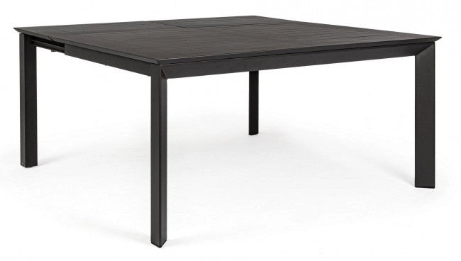 Tavolo Allungabile Konnor 160x110/160 cm Antracite in Alluminio