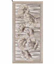 Tappeto AMSTERDAM TORTORA moderno floreale tulipani, passatoia cucina multiuso lavabile antiscivolo cm.55x240