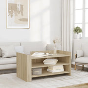 Tavolino Salotto-Tavolino da soggiorno-Tavolo Rovere Sonoma 100x50x50cm in Legno Multistrato 523107
