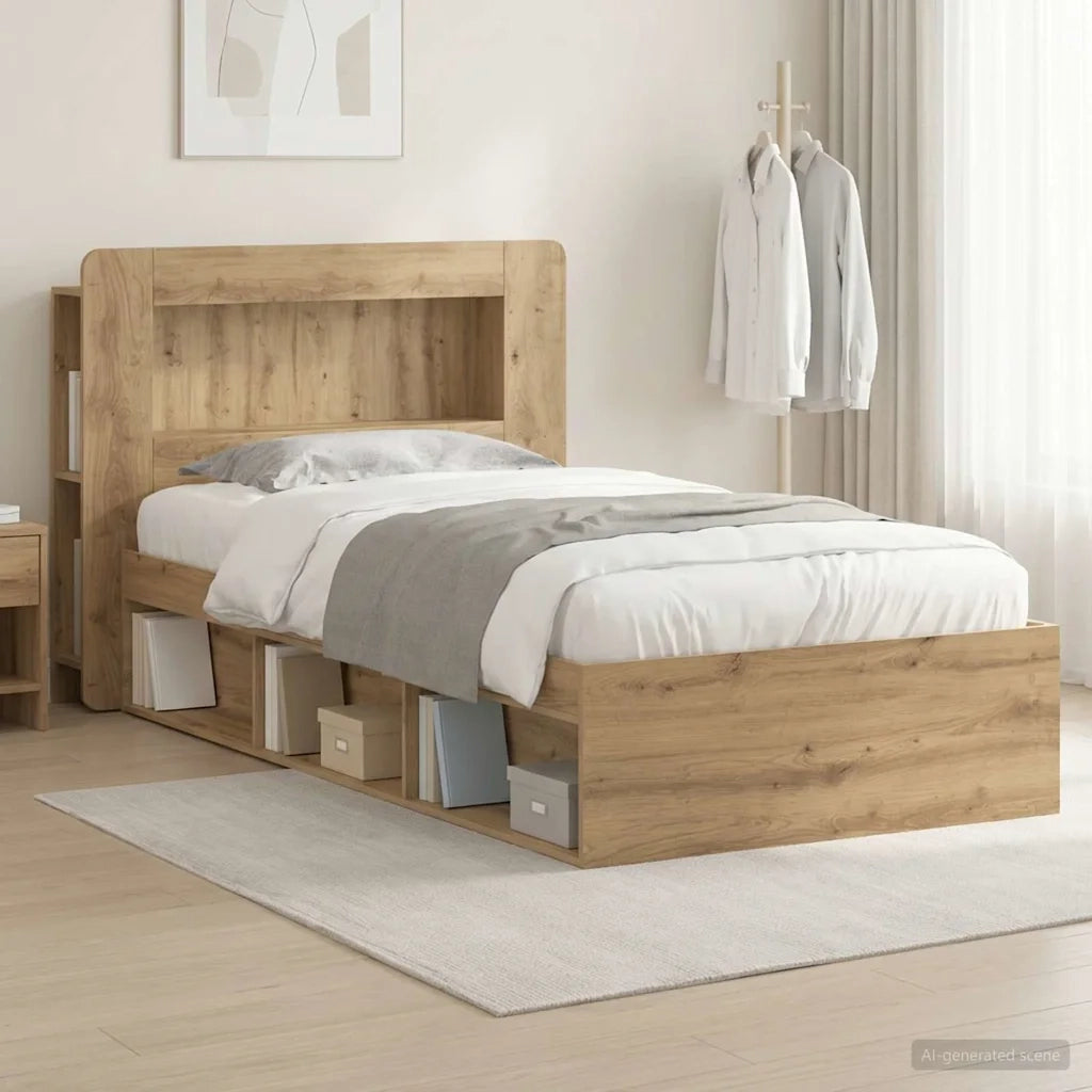 Telaio del letto con storage Rovere Artigianale 90 x 190 cm 3433438