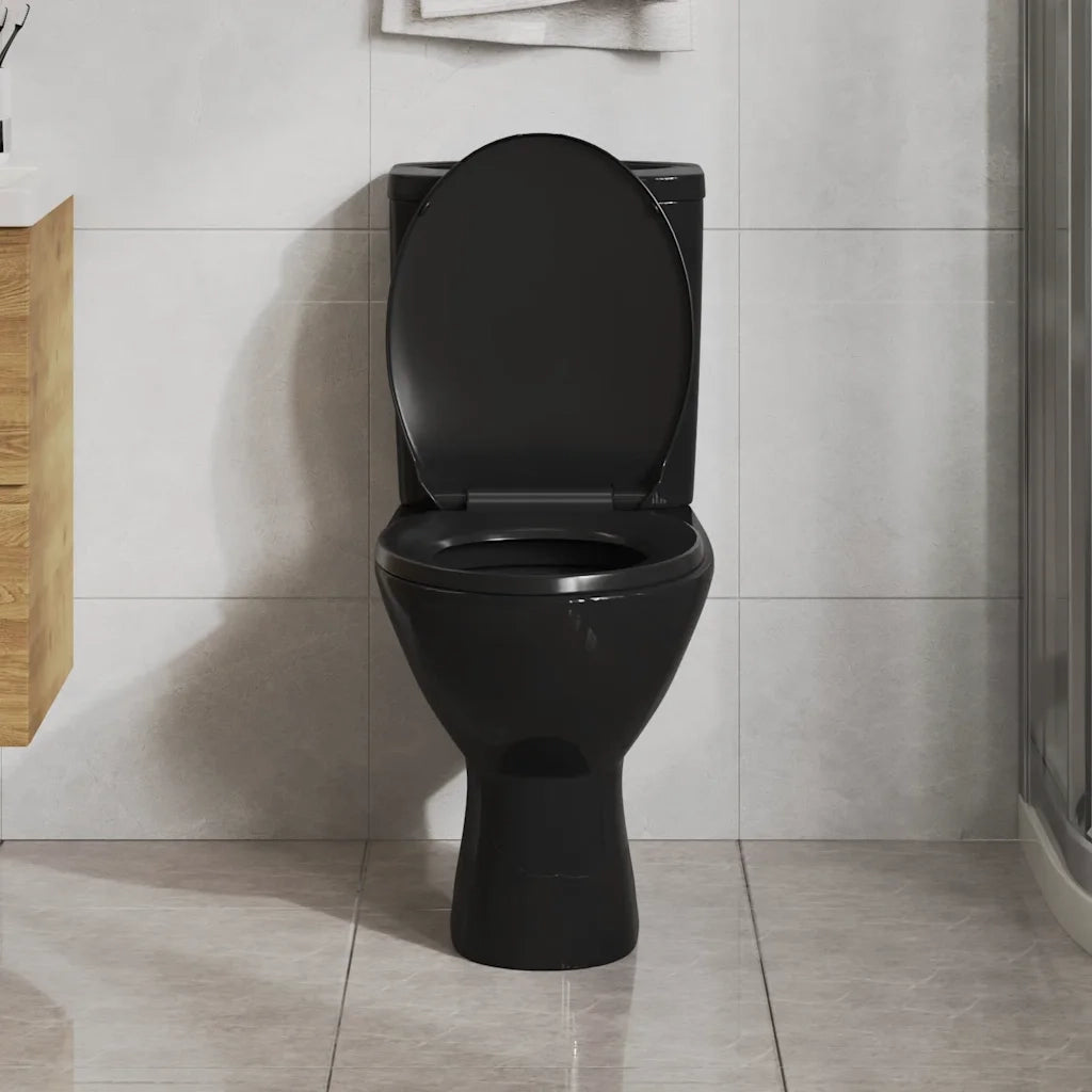 Copriwater Ammortizzato a Sgancio Rapido Nero CFW1477757