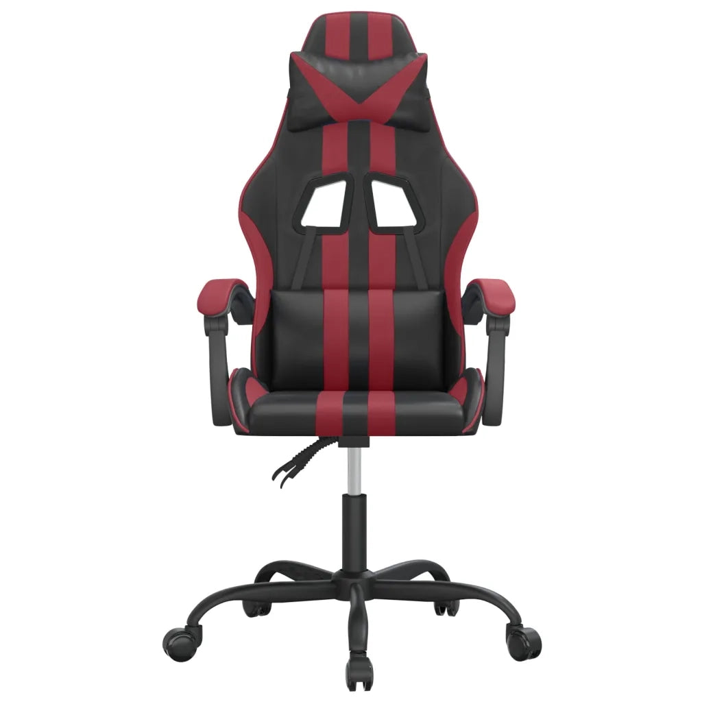Sedia Gaming Nero e Rosso Vino in Similpelle cod mxl 78369