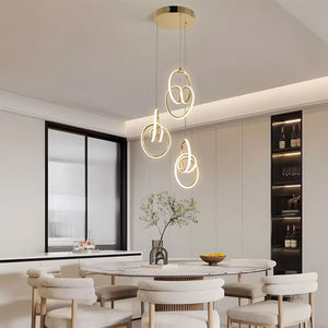 Lampada A Sospensione Led G082-3cpr Gold