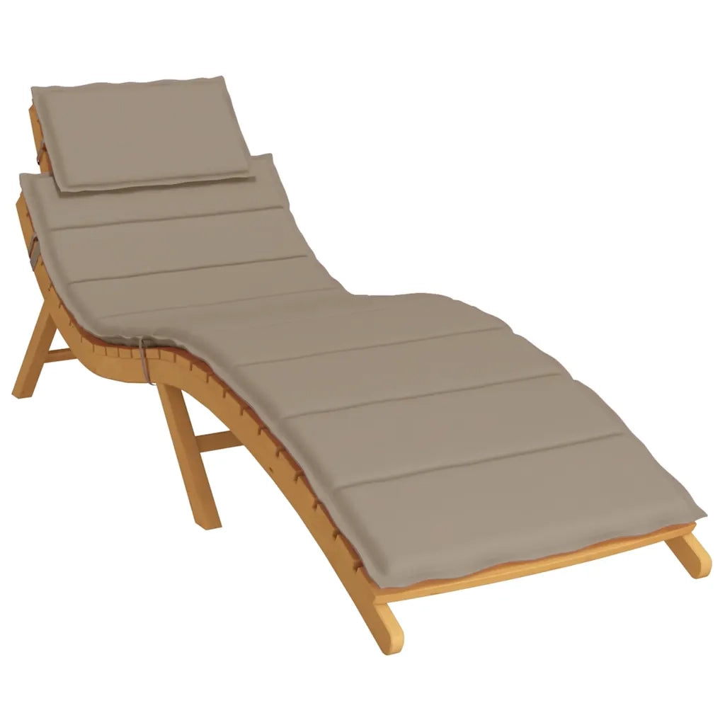Cuscino per Lettino Tortora 186x58x4 cm in Tessuto Oxford 314166