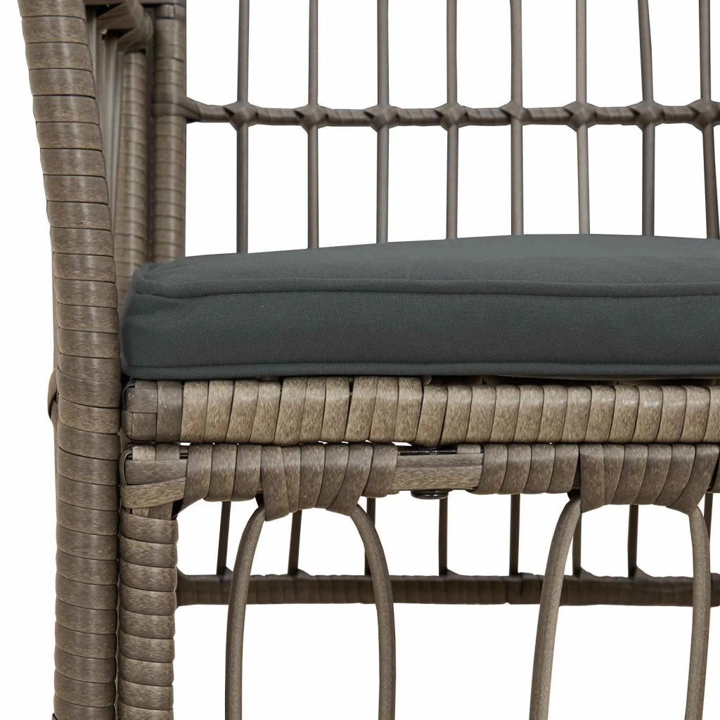 Sedie da giardino 2 pz Grigio 42025129
