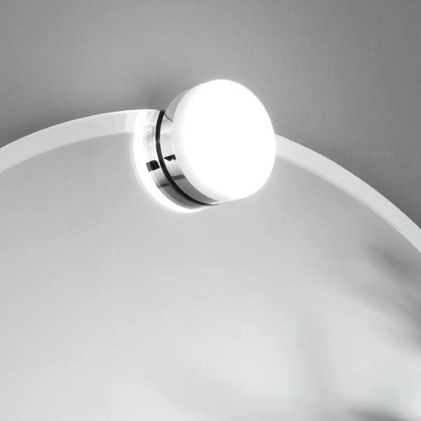 APPLIQUE DA SPECCHIO TONDA A LED 4W FINITURA CROMO DIVA FAN