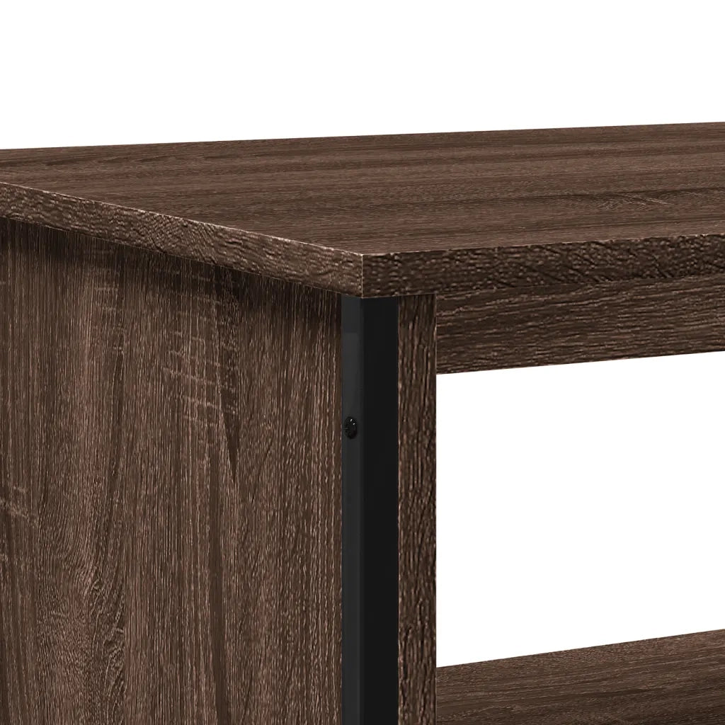 Tavolino da Salotto Rovere Marrone 75x51x40cm Legno Multistrato