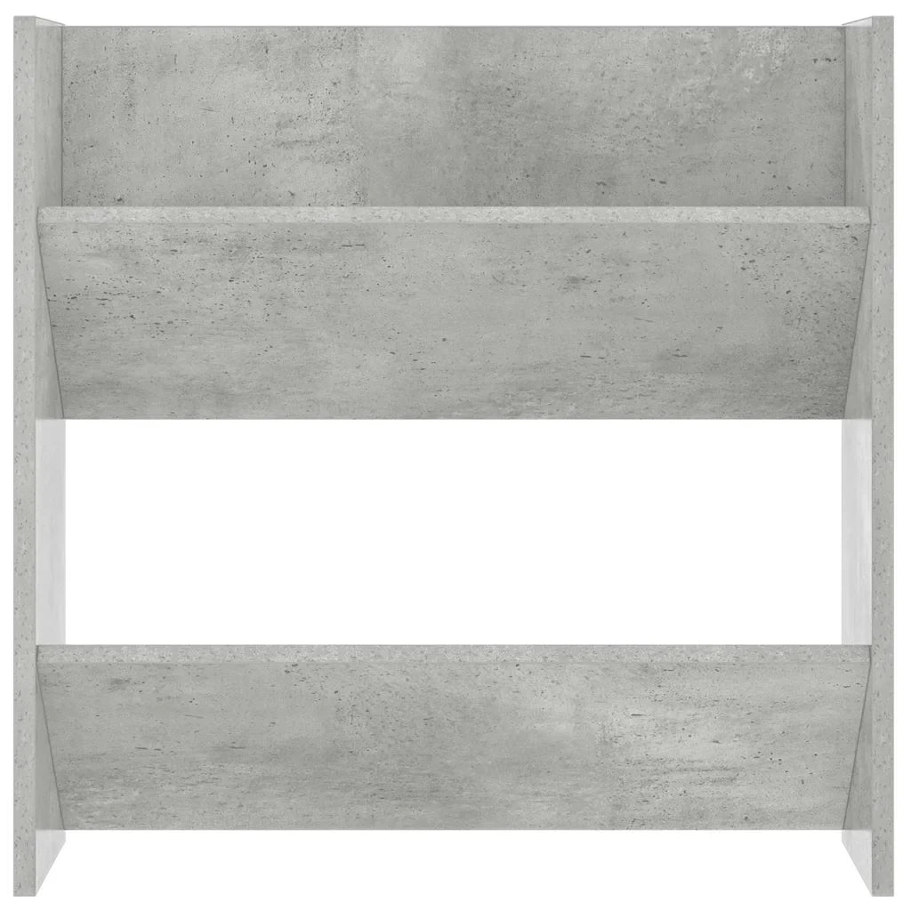 Scarpiera moderna a parete pratica e spaziosa 60 x 18 x 60 cm realizzata in truciolato grigio cemento 02_0047889