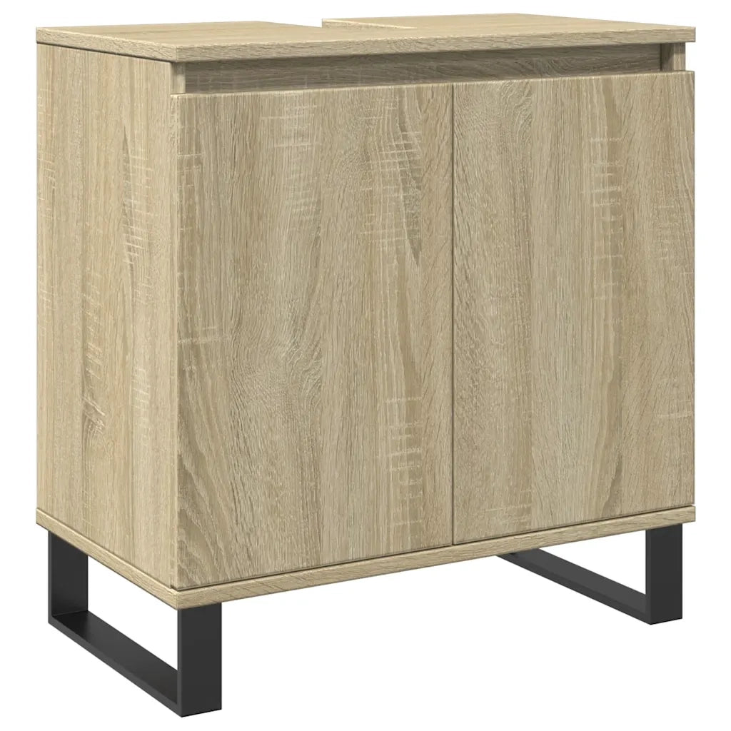 vidaXL Mobile da Bagno Rovere Sonoma 58x33x60 cm in Legno Multistrato