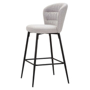 Guadal, Sgabello Imbottito, 52x59x108h cm Grigio