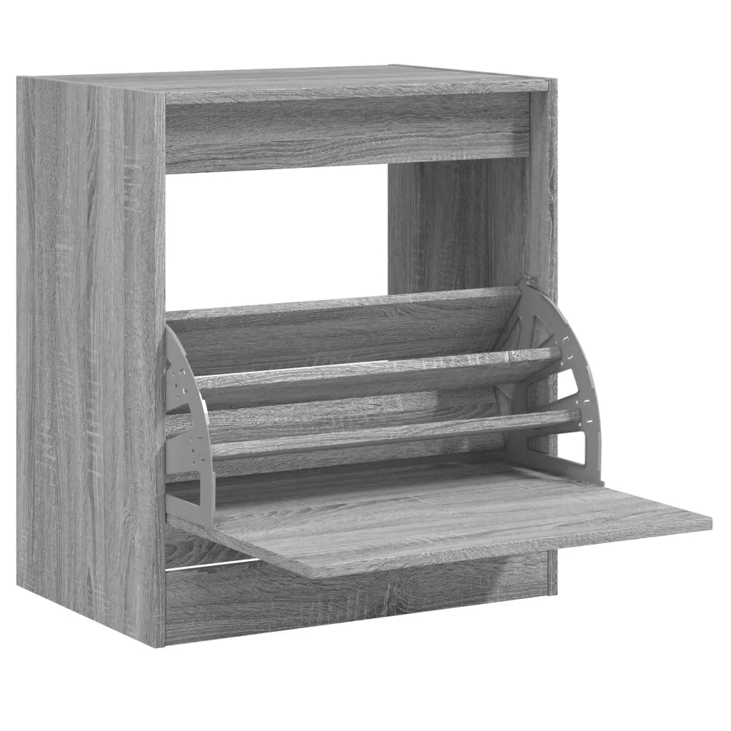 Scarpiera Grigio Sonoma 60x42x69 cm in Legno Multistrato 839985