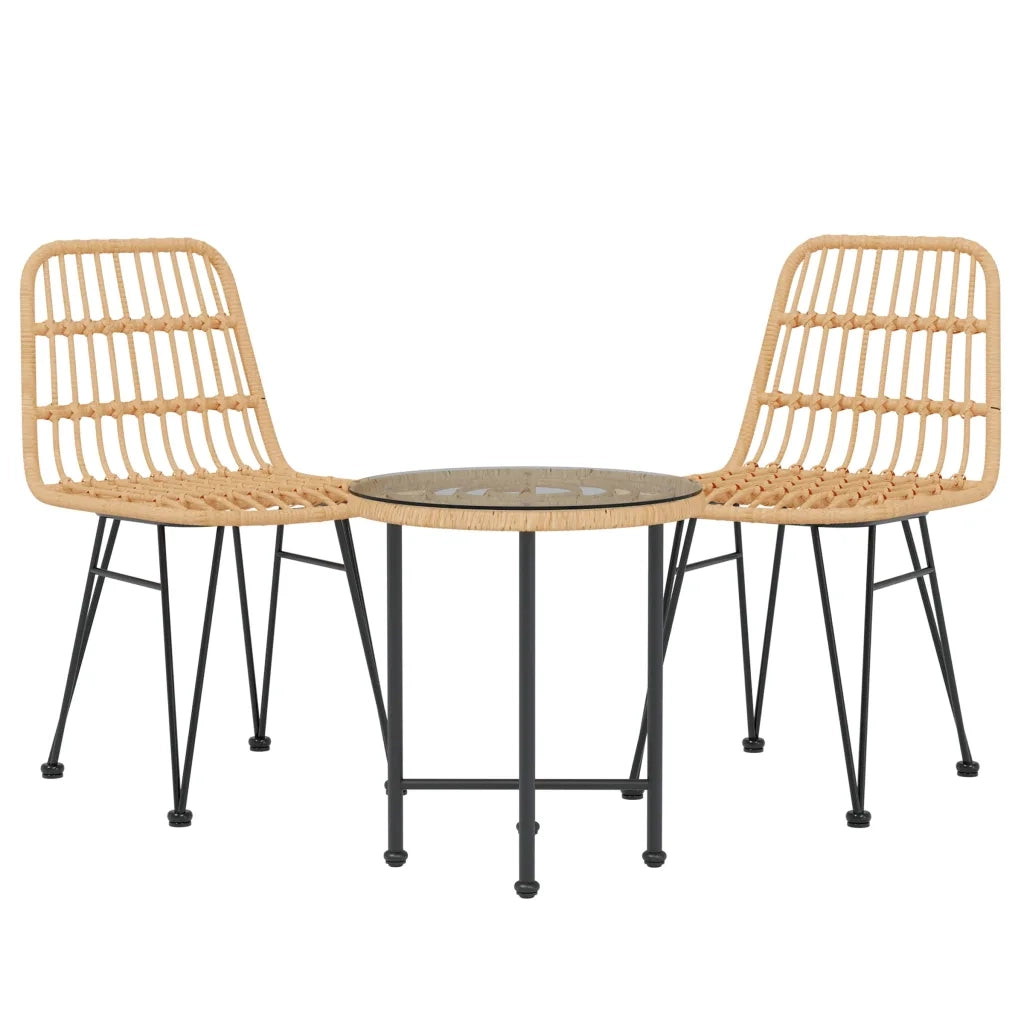 Set da Pranzo da Giardino 3 pz in Polyrattan 3157831