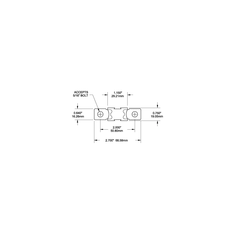 FUSIBILE MEGA 100A 150AMP
