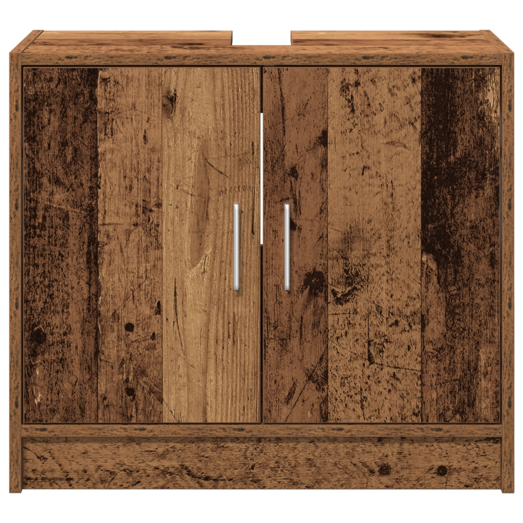 Mobile per Lavabo Legno Invecchiato 63x29x55 cm Legno Ingegnerizzato