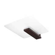 Applique/plafoniera NORKKA wenge legno 2xE27 Pure Lume