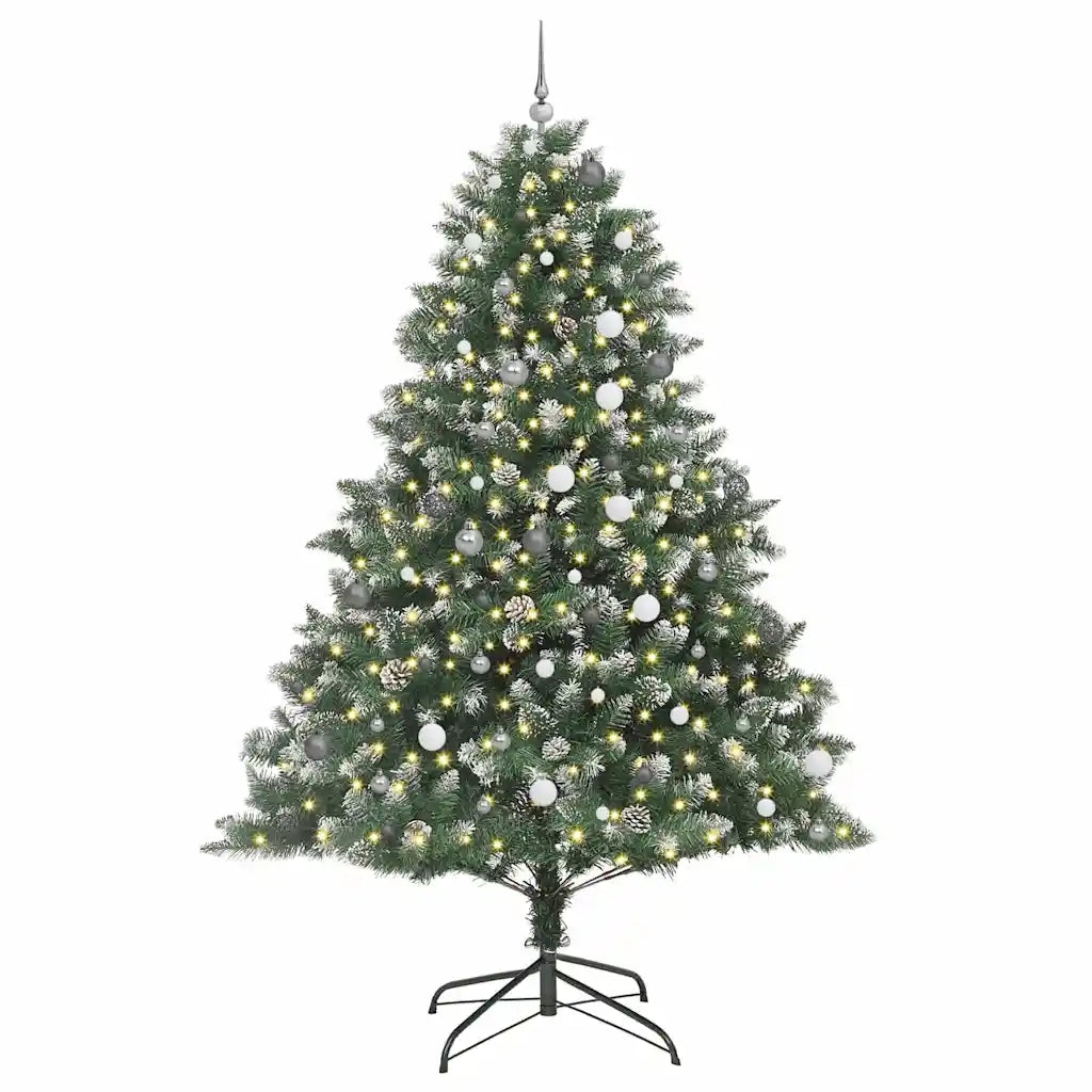 Albero di Natale artificiale con 300 LED Verde 240 cm 3395256
