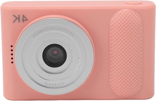 Camera Digitale 4K 48MP con Zoom Digitale 16x e Schermo TFT 24 Pollici per Fotografia di Viaggio e Vlogging (ROSA)