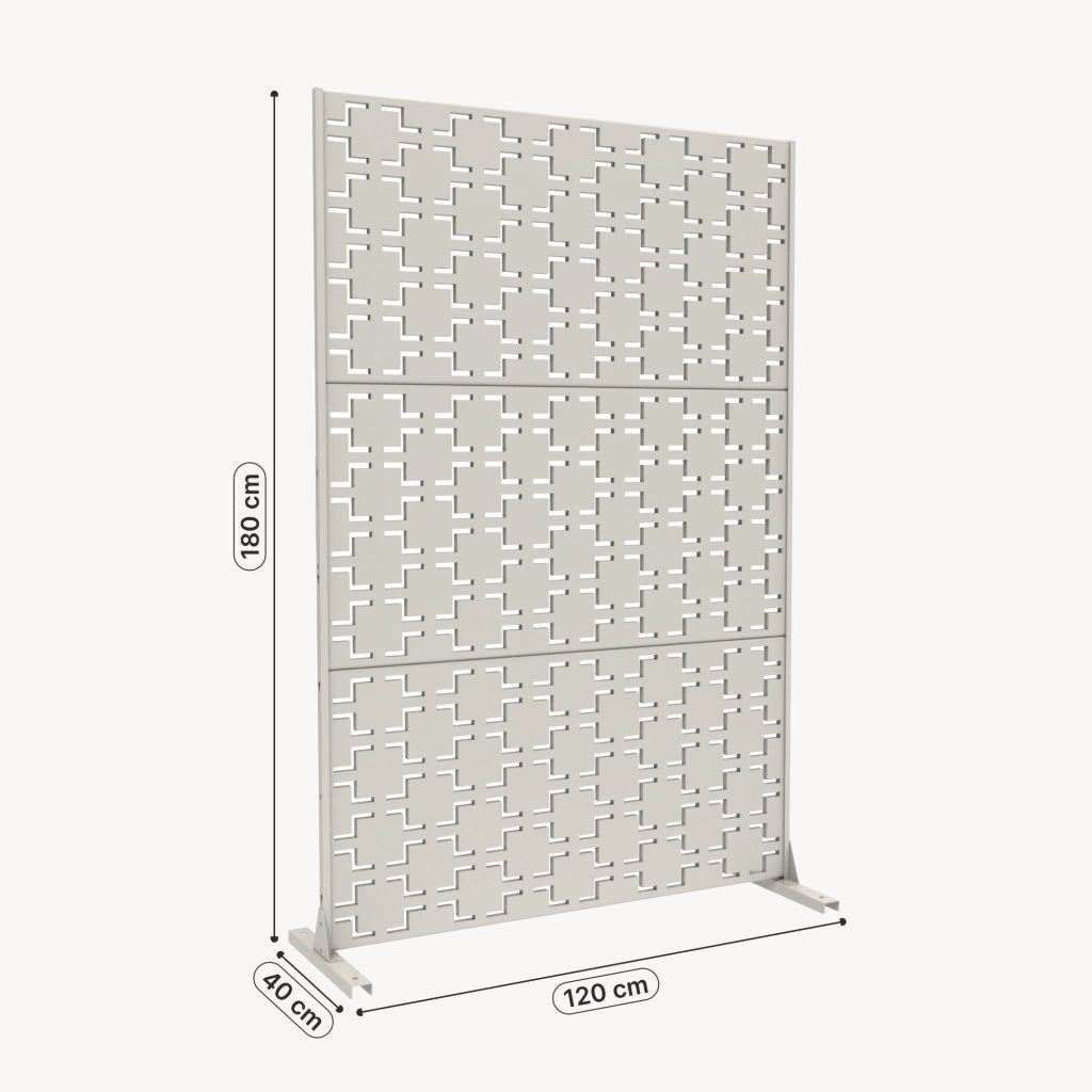 Pannello Divisorio Basciano Struttura Traforata in Acciaio 180 x 120 cm - Cachi casa.pro