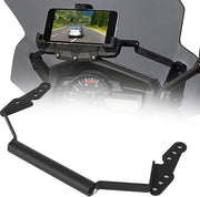 Supporto per telefono per motocicletta con alta resistenza - Adatto per Suzuki V-Strom DL1000 dal 2014 al 2019 - In alluminio - Duraturo - Stabilità e visibilità - Supporto per telefono per motocicletta