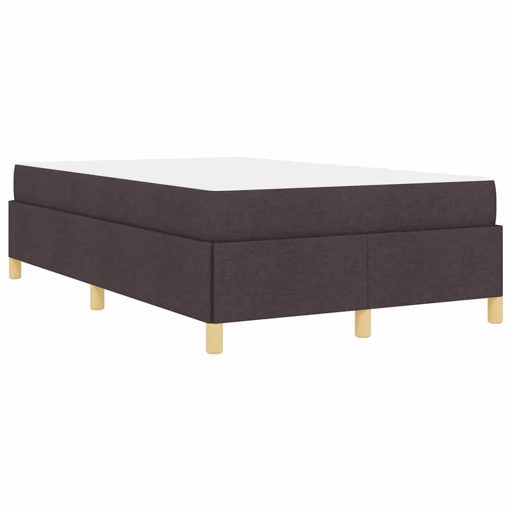 Struttura del letto Marrone Scuro 120 x 190 cm Tessuto